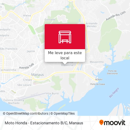 Moto Honda - Estacionamento B / C mapa