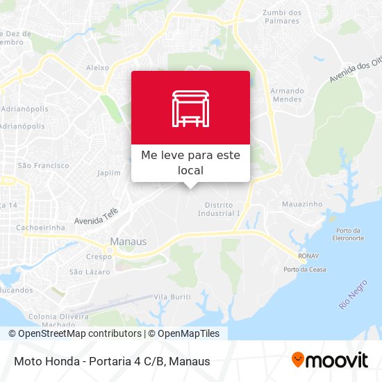 Moto Honda - Portaria 4 C/B mapa