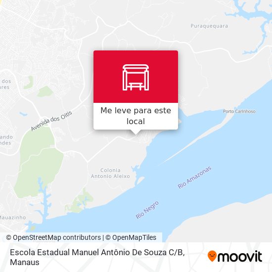 Escola Estadual Manuel Antônio De Souza C / B mapa