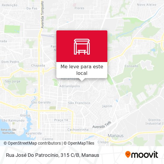 Rua José Do Patrocínio, 315 C / B mapa