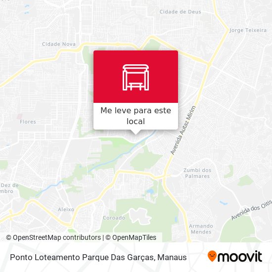 Ponto Loteamento Parque Das Garças mapa