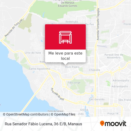 Rua Senador Fábio Lucena, 36 E / B mapa