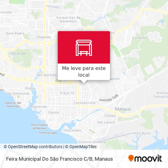 Feira Municipal Do São Francisco C / B mapa