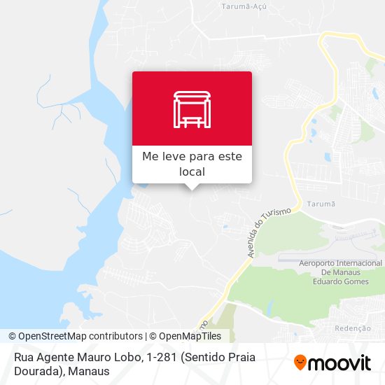 Rua Agente Mauro Lobo, 1-281 (Sentido Praia Dourada) mapa