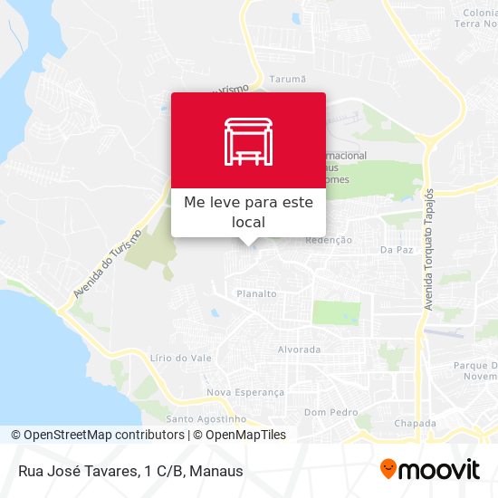 Rua José Tavares, 1 C/B mapa