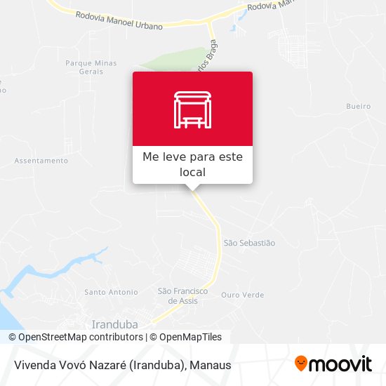 Vivenda Vovó Nazaré (Iranduba) mapa