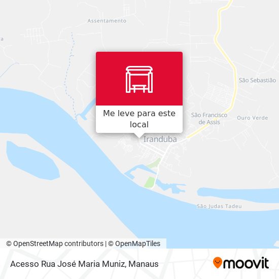 Acesso Rua José Maria Muniz mapa