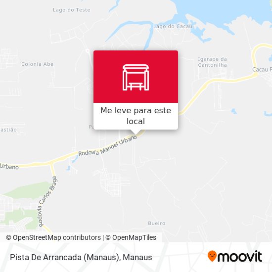 Pista De Arrancada (Manaus) mapa