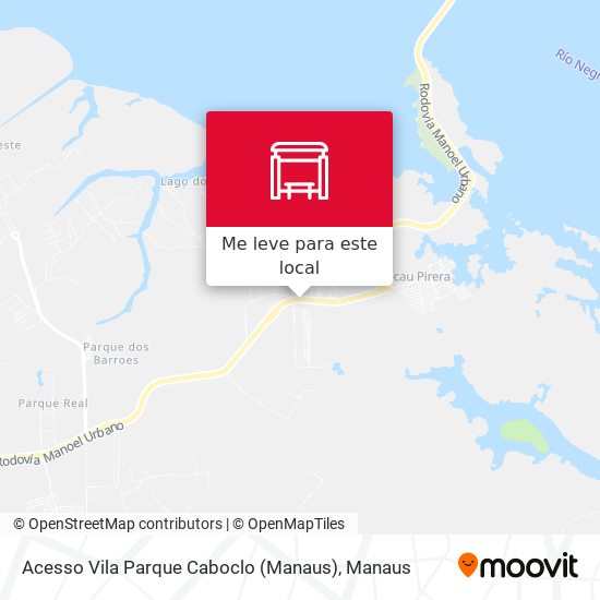 Acesso Vila Parque Caboclo (Manaus) mapa