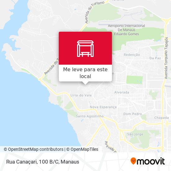 Rua Canaçari, 100 B/C mapa