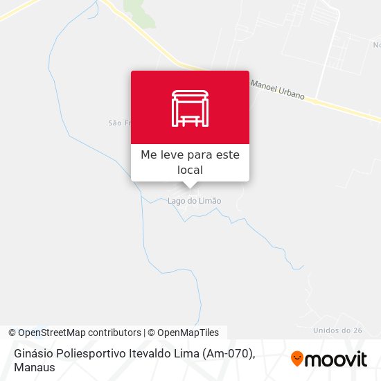 Ginásio Poliesportivo Itevaldo Lima (Am-070) mapa