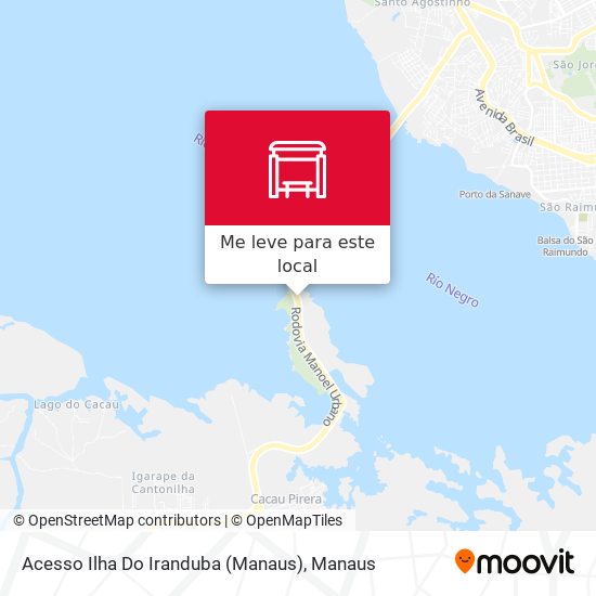 Acesso Ilha Do Iranduba (Manaus) mapa