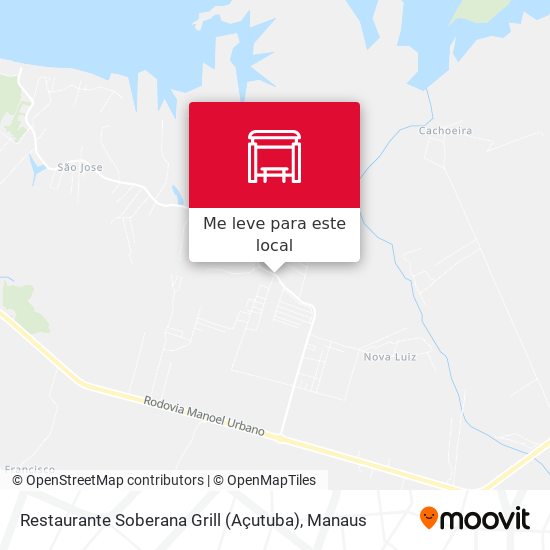 Restaurante Soberana Grill (Açutuba) mapa