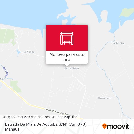 Estrada Da Praia De Açutuba S / Nº (Am-070) mapa