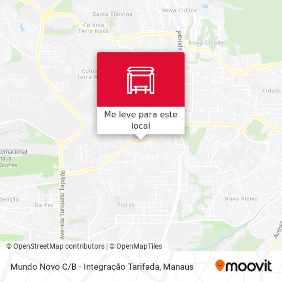Mundo Novo C / B - Integração Tarifada mapa