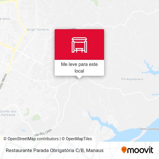 Restaurante Parada Obrigatória C / B mapa