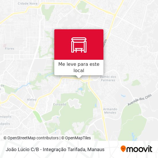 João Lúcio C / B - Integração Tarifada mapa