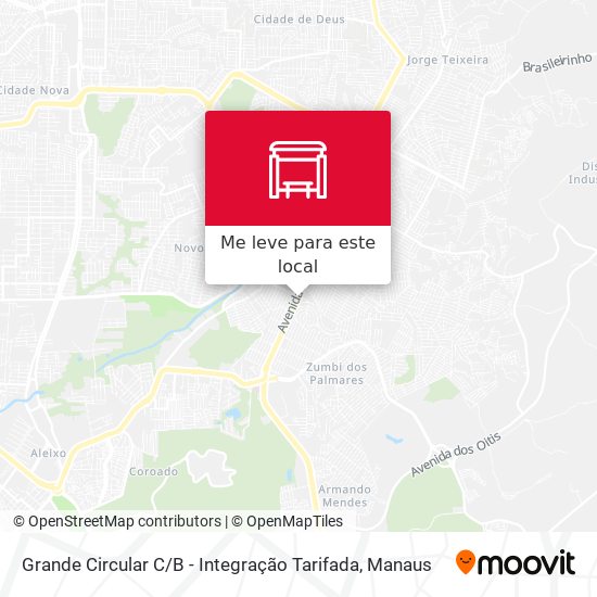 Grande Circular C / B - Integração Tarifada mapa