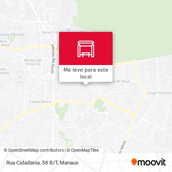Rua Cidadania, 58 B/T mapa