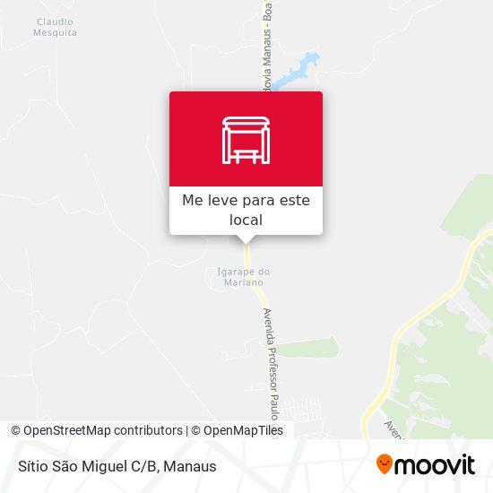 Sítio São Miguel C/B mapa