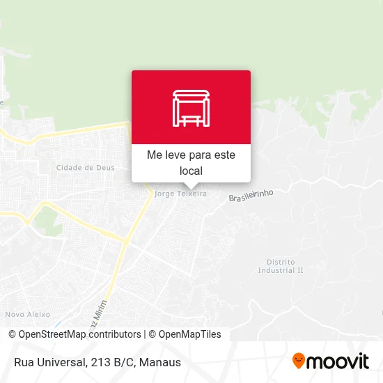Rua Universal, 213 B/C mapa
