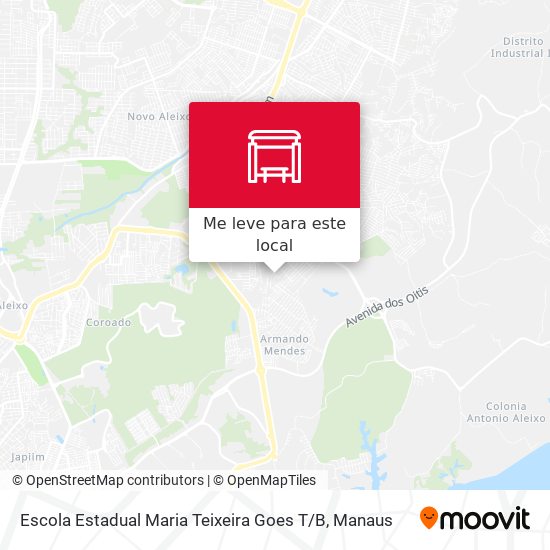 Escola Estadual Maria Teixeira Goes T / B mapa