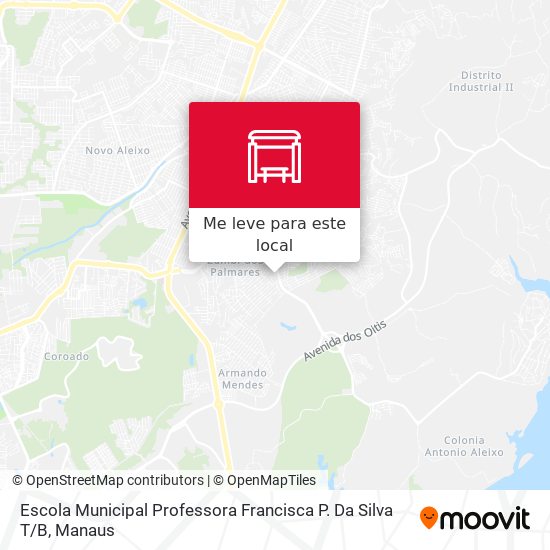 Escola Municipal Professora Francisca P. Da Silva T / B mapa