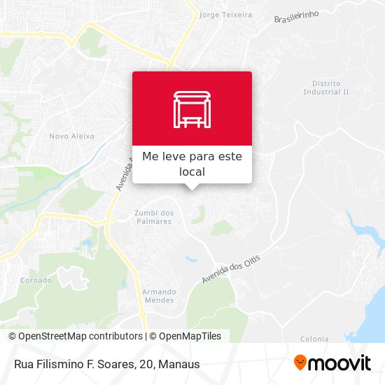 Rua Filismino F. Soares, 20 mapa
