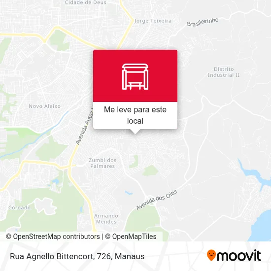 Rua Agnello Bittencort, 726 mapa