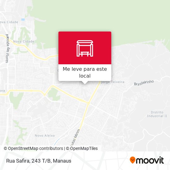 Rua Safira, 243 T/B mapa