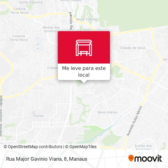 Rua Major Gavinio Viana, 8 mapa