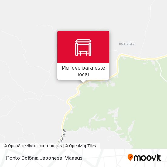 Ponto Colônia Japonesa mapa