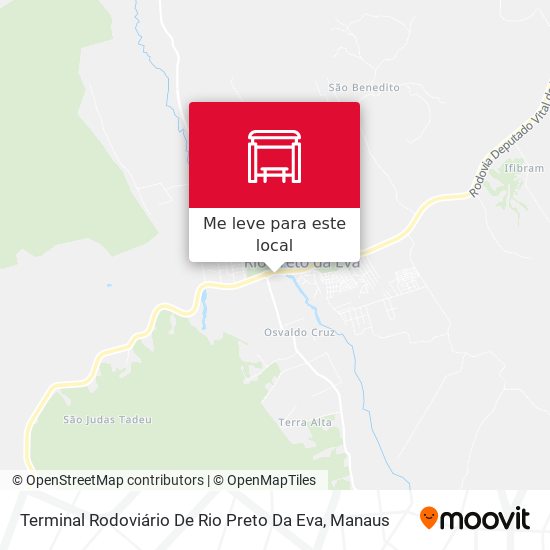 Terminal Rodoviário De Rio Preto Da Eva mapa
