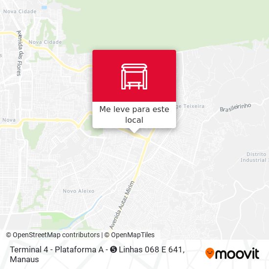 Terminal 4 - Plataforma A - ➎ Linhas 068 E 641 mapa