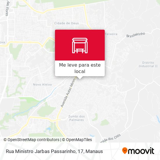 Rua Ministro Jarbas Passarinho, 17 mapa