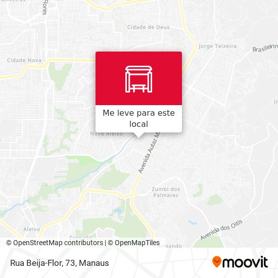 Rua Beija-Flor, 73 mapa