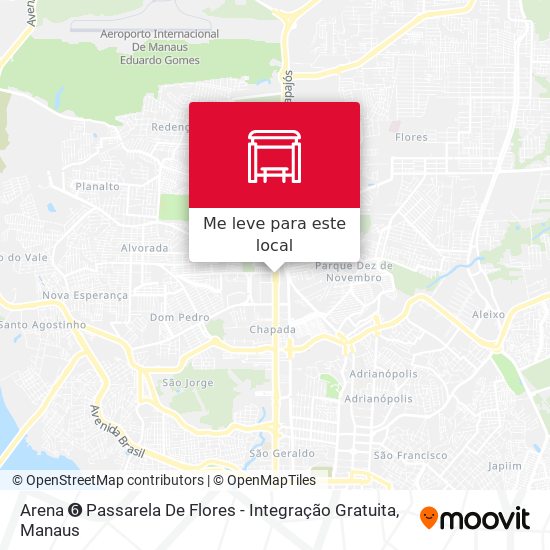Arena ➏ Passarela De Flores - Integração Gratuita mapa