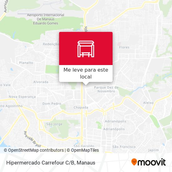 Hipermercado Carrefour C/B mapa