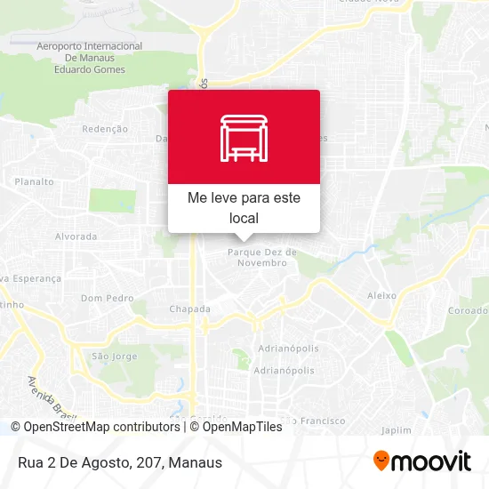 Rua 2 De Agosto, 207 mapa