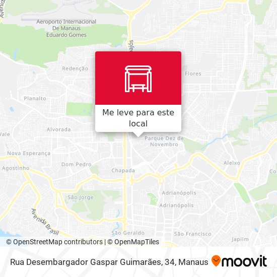 Rua Desembargador Gaspar Guimarães, 34 mapa