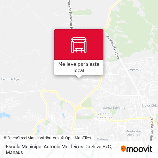 Escola Municipal Antônia Meideiros Da Silva B / C mapa