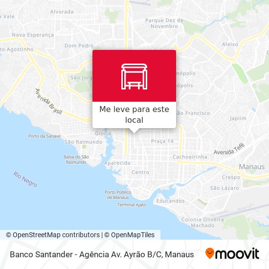 Banco Santander - Agência Av. Ayrão B / C mapa