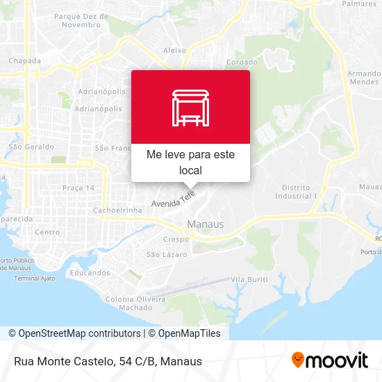 Rua Monte Castelo, 54 C/B mapa