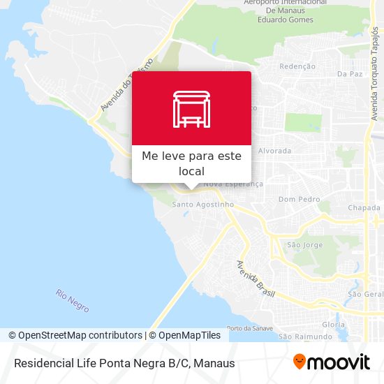 Residencial Life Ponta Negra B / C mapa