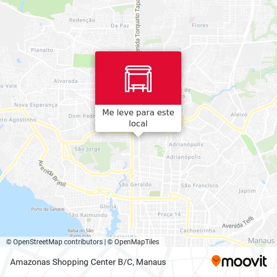 Amazonas Shopping Center B/C mapa