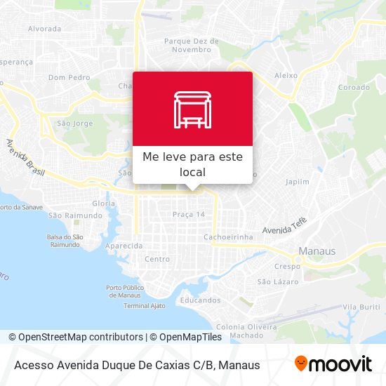 Acesso Avenida Duque De Caxias C / B mapa