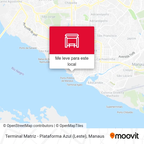 Terminal Matriz - Plataforma Azul (Leste) mapa