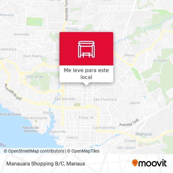 Manauara Shopping B/C mapa