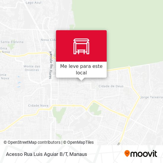 Acesso Rua Luis Aguiar B/T mapa