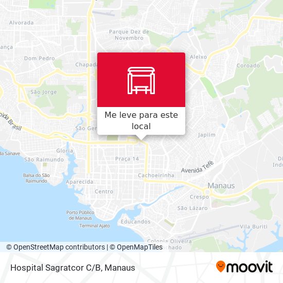 Hospital Sagratcor C/B mapa